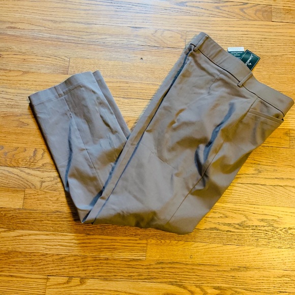 Brown Stretch Bootcut Pants - Picture 5 of 6